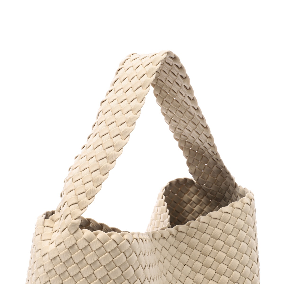 NAGHEDI ナゲディ ショルダーバッグ/Nomad Medium Hobo ノマド ミディアム ホーボー ミニ ハンドバッグ ミニバッグ メッシュ ネオプレン 軽量 編み込み レディース