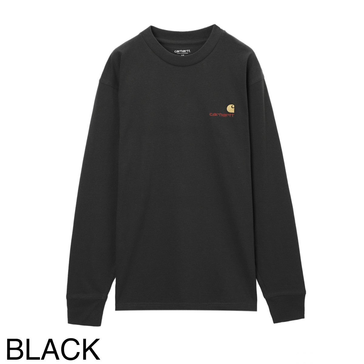 Carhartt WIP カーハート ワークインプログレス クルーネック 長袖Tシャツ/LS AMERICAN SCRIPT T-SHIRT メンズ  | メンズ・ブランド一覧,□ C,CARHARTT | モダンブルー