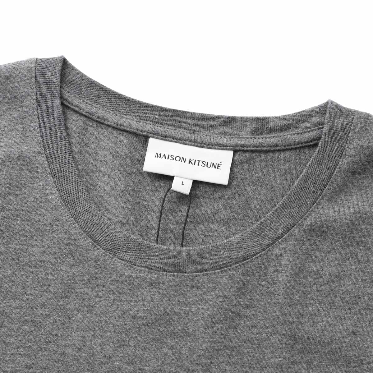 【アウトレット】『ネコポス対応(1点まで)』MAISON KITSUNE メゾンキツネ クルーネックTシャツ/FOX HEAD PATCH REGULAR TEE SHIRT メンズ