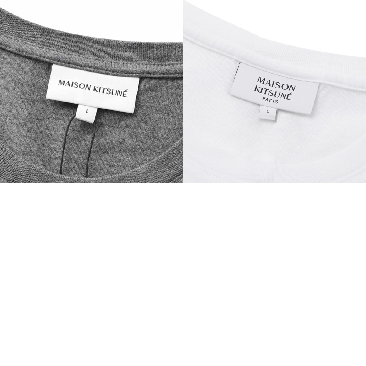【アウトレット】『ネコポス対応(1点まで)』MAISON KITSUNE メゾンキツネ クルーネックTシャツ/FOX HEAD PATCH REGULAR TEE SHIRT メンズ