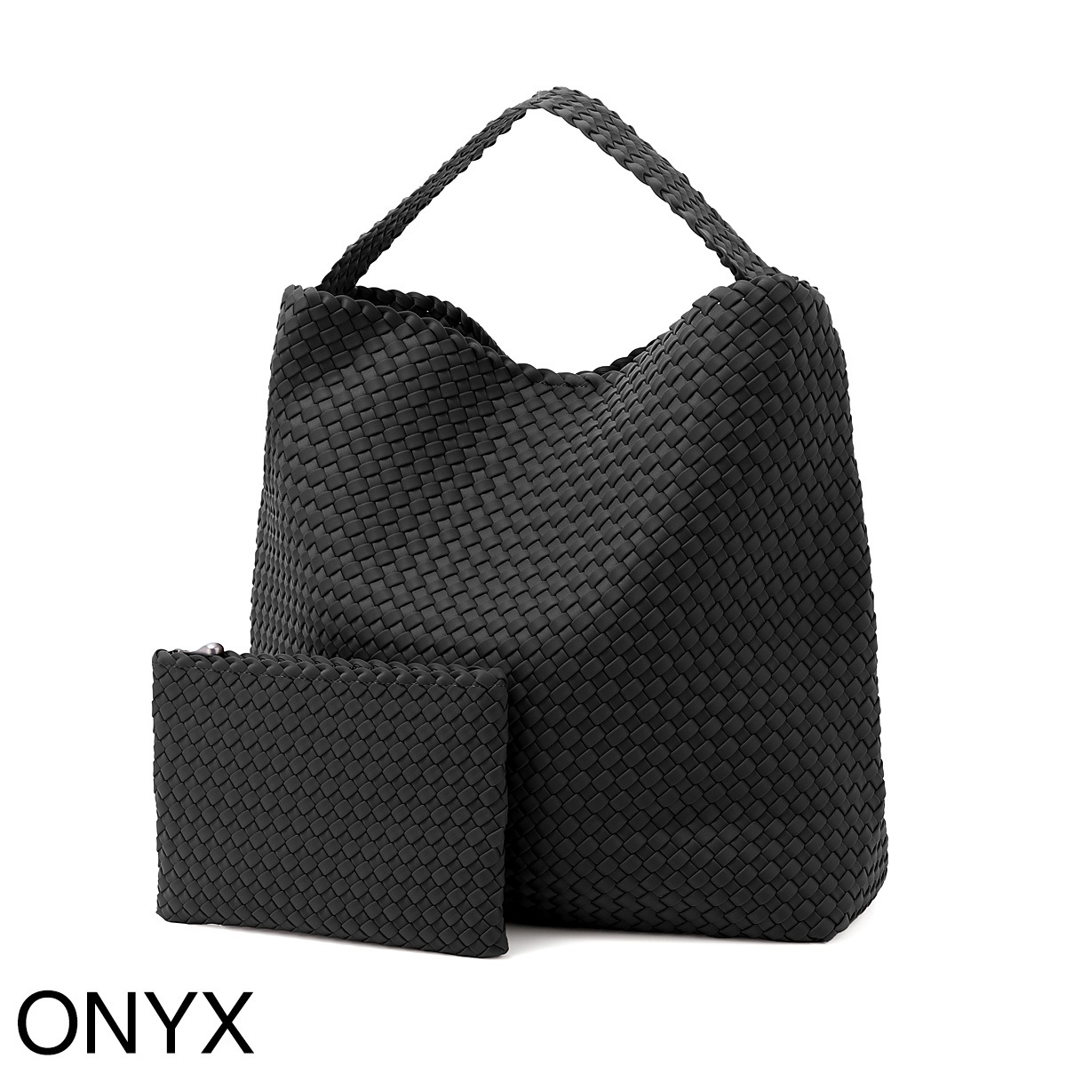 NAGHEDI ナゲディ ショルダーバッグ/Nomad Large Hobo ノマドラージホーボー ハンドバッグ メッシュ ネオプレン 軽量 編み込み レディース