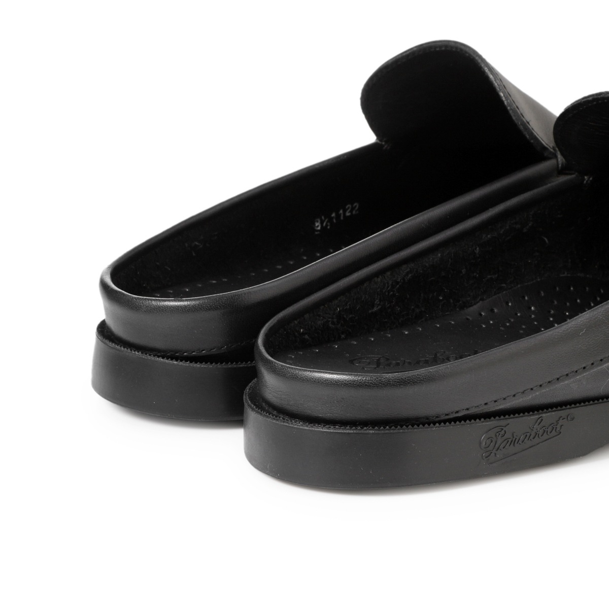 【Paraboot】BAHAMAS デッキクロッグサンダル US6 ブラック Paraboot】BAHAMAS デッキクロッグサンダル US6 ブラック