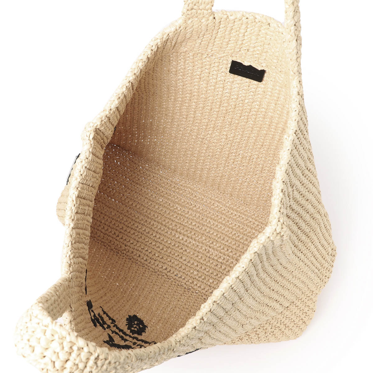 PRADA ラフィア バッグ PRADA 1Bg175 Raffia 2Way Shoulder Bag - Pink with Triangle