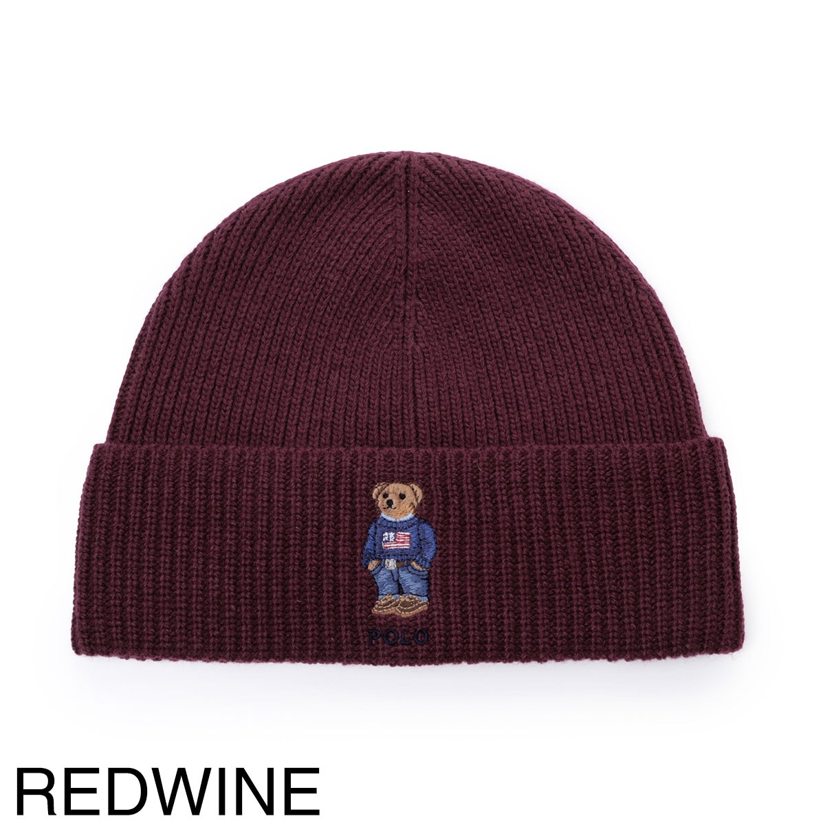 『ネコポス対応(3点まで)』POLO RALPH LAUREN ポロラルフローレン ニットキャップ/ビーニー/SOLID FLAG BEAR BEANIE