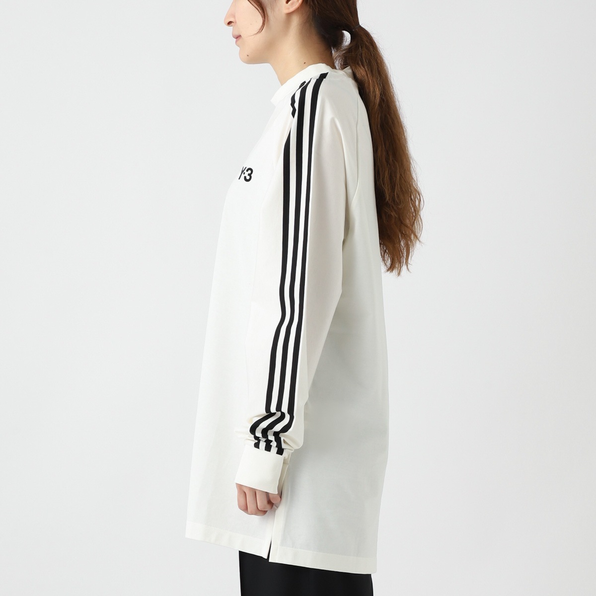 Y-3 ホワイト 長袖カットソー L