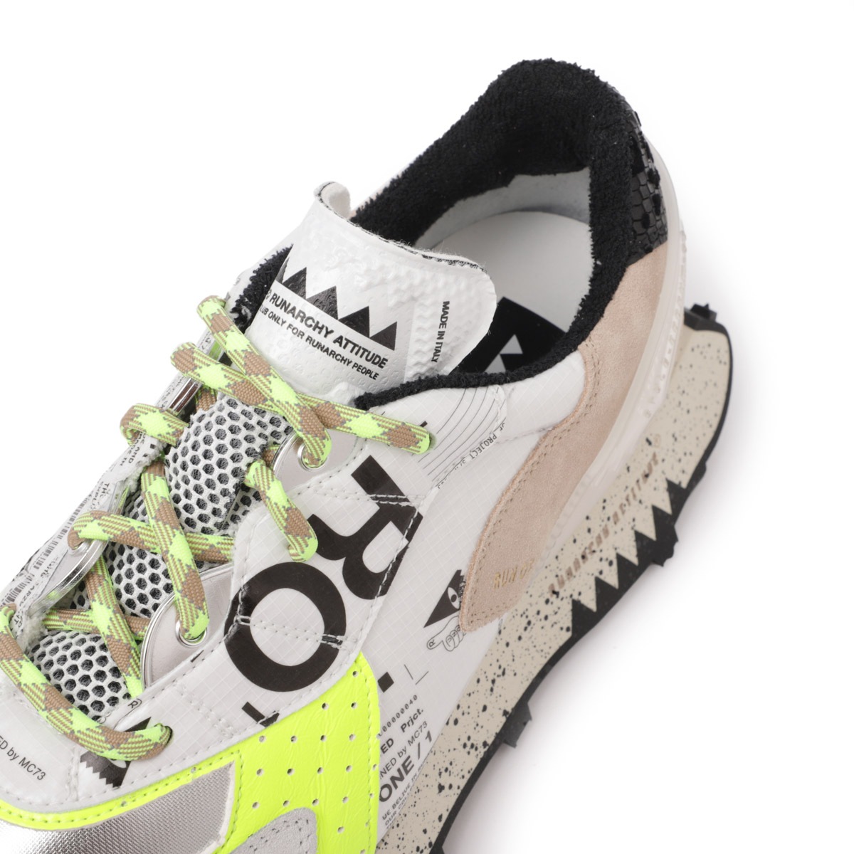 mi_ki【新品未使用】RUN OF (ランオブ) RO-1 HYPE RUN OF (ランオブ) RO-1 HYPE メッシュスエードローカットスニーカー