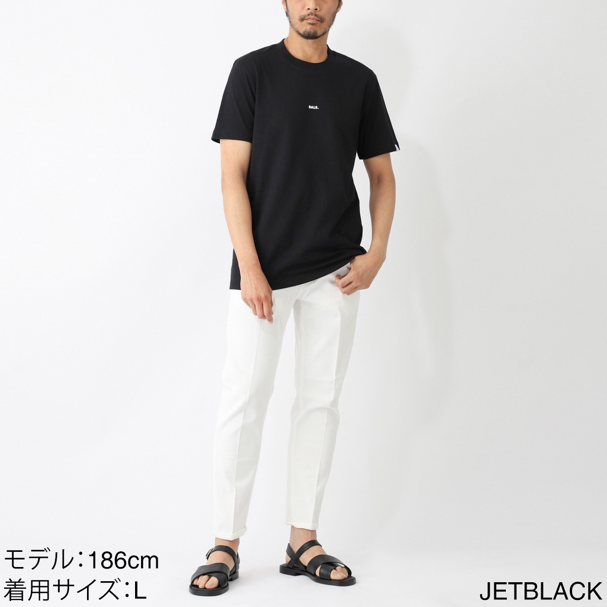 【アウトレット】『ネコポス対応(1点まで)』BALR. ボーラー クルーネックTシャツ/BRAND REGULAR FIT T-SHIRT