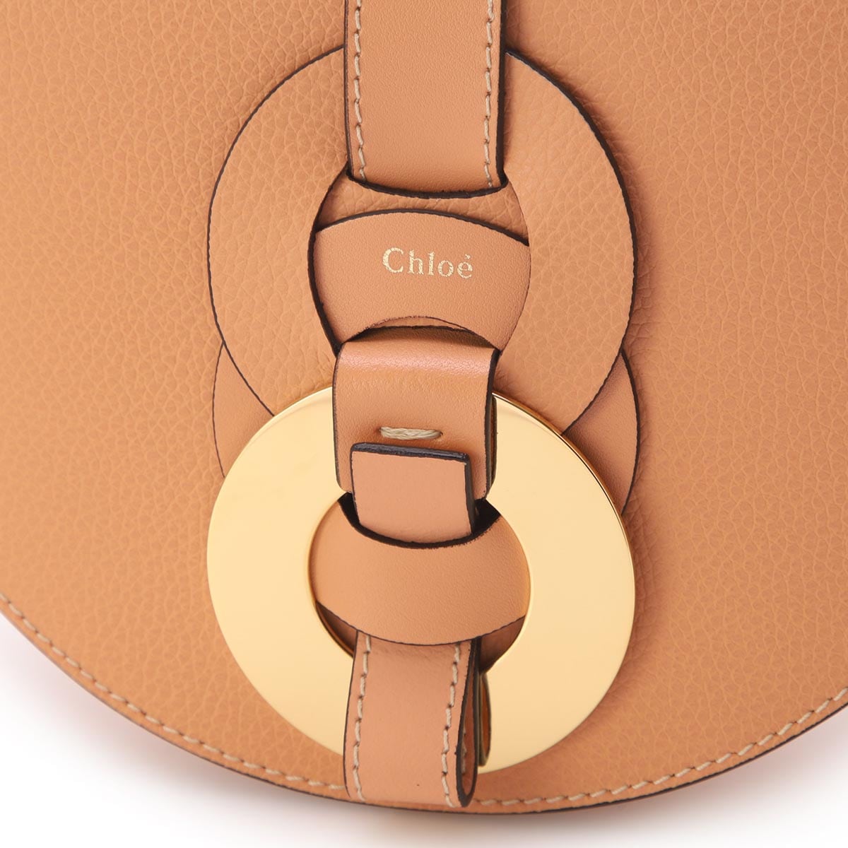 Chloé DARRYL ブラウンレザーショルダーバッグ Chloe クロエ ショルダーバッグ/サドルバッグ/DARRYL ダリル