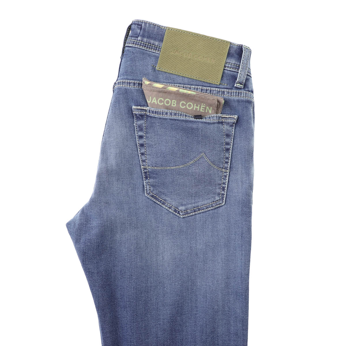 美品 JACOB COHEN ヤコブコーエン ボタンフライ ストレッチ ジーンズ 