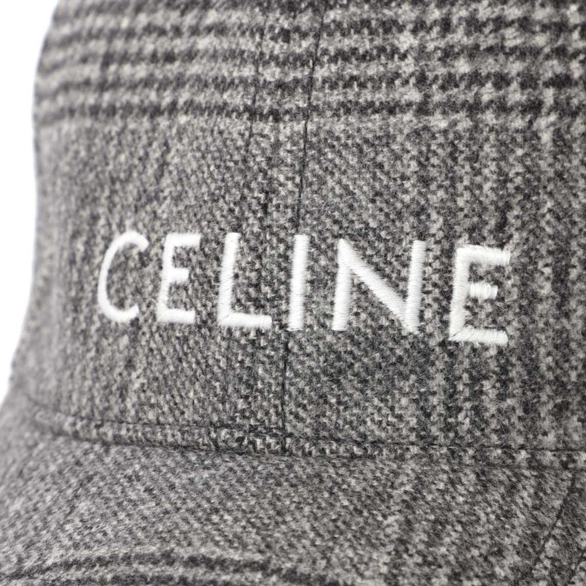 CELINE グレー Cロゴ ベースボールキャップ CELINE グレー Cロゴ ベースボールキャップ