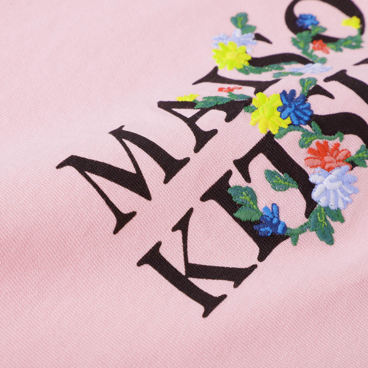 【アウトレット】『ネコポス対応(1点まで)』MAISON KITSUNE メゾンキツネ クルーネックTシャツ/MAISON KITSUNE FLOWERS COMFORT TEE-SHIRT レディース