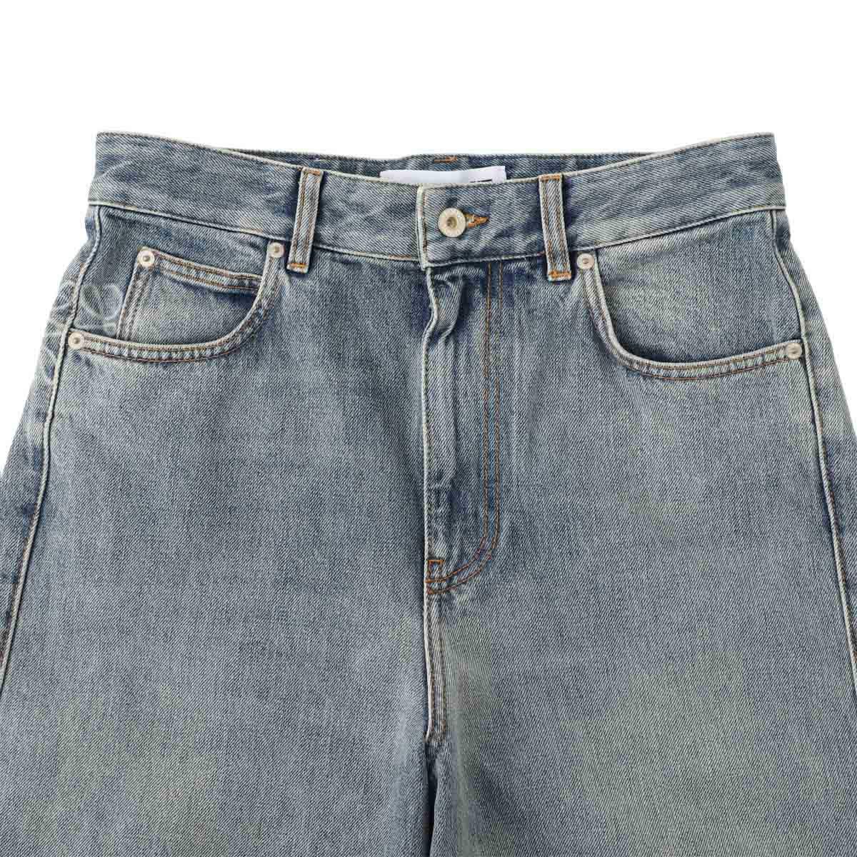 【アウトレット】【ラスト1点】LOEWE ロエベ ジップフライジーンズ/バレルジーンズ/ANAGRAM BARREL JEANS レディース