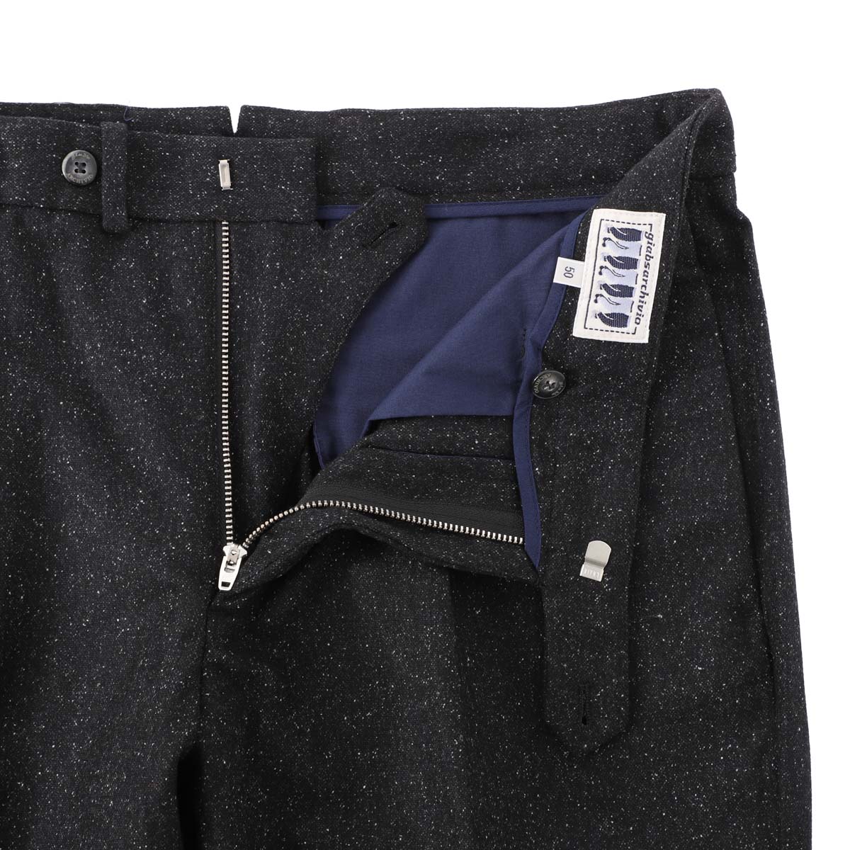 GIAB'S ARCHIVIO ジャブス アルキヴィオ ワンプリーツ スラックス/ウールパンツ/DANTE700/P メンズ