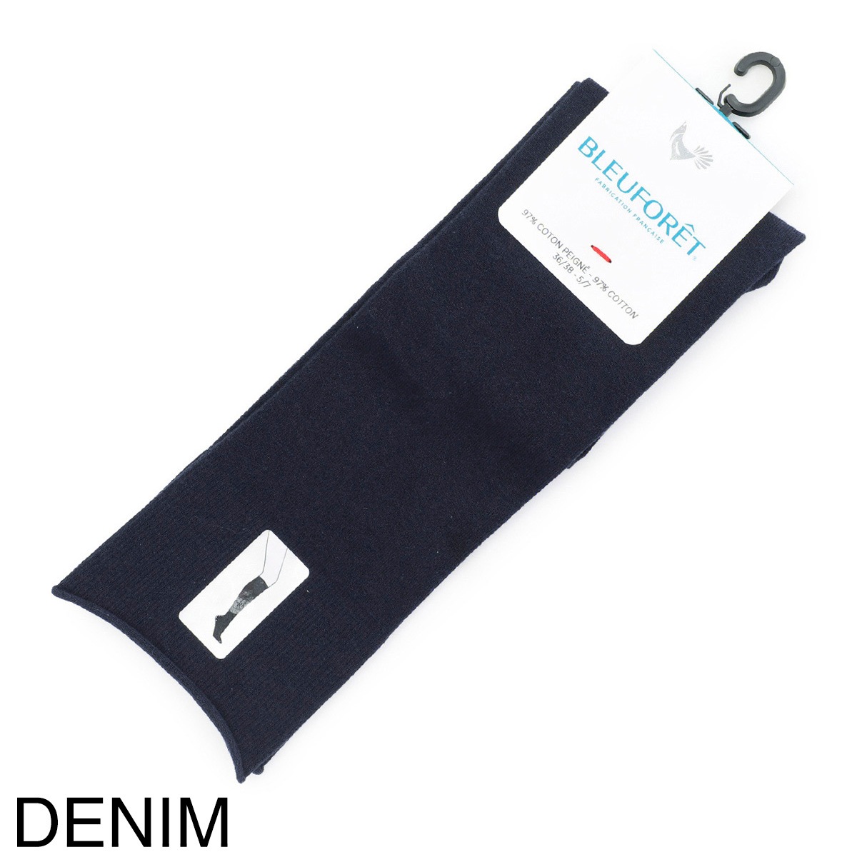 『ネコポス対応(4点まで)』BLEU FORET ブルーフォレ ソックス/SOLID COLORS VELVET COTTON HIGH SOCKS 6918【返品交換不可】 レディース