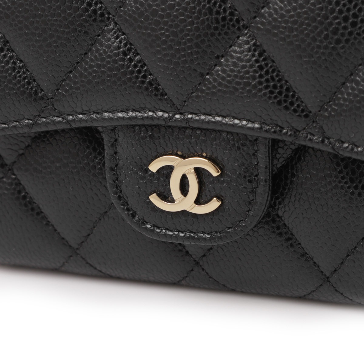 CHANEL シャネル 3つ折り財布 小銭入れ付き/MATELASSE【返品交換不可