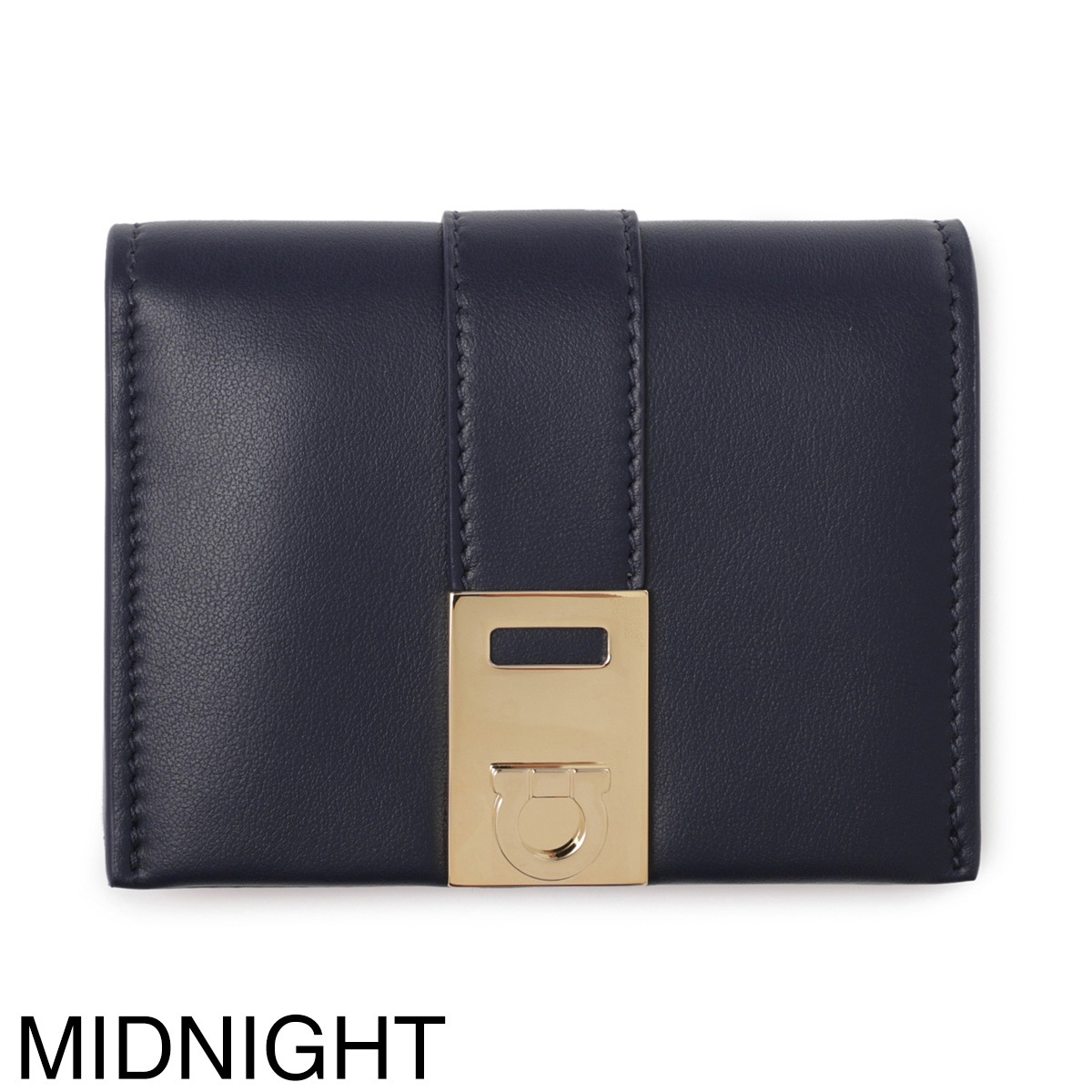 FERRAGAMO フェラガモ 2つ折り財布 小銭入れ付き/HUG BICOLOR