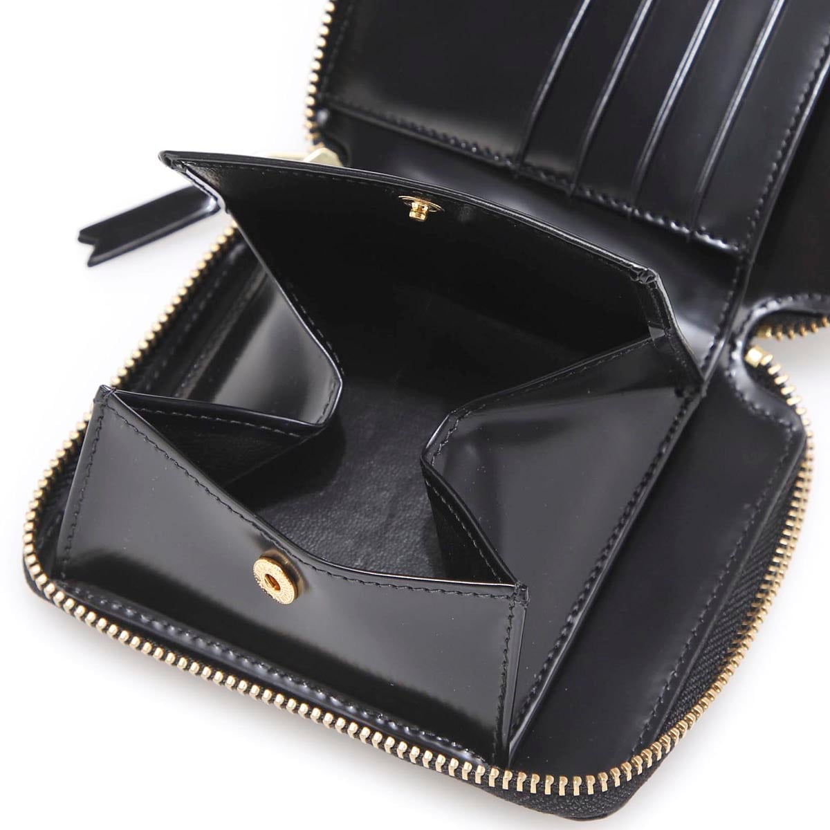 コムデギャルソン COMME des GARCONS DOTS EMBOSSED LEATHER LINE CARD COIN WALLETS ドット  エンボス レザー ライン カード コイン ウォレット 財布 メンズ 表記無 COMME des GARCONS コム デ ギャルソン 2つ折り財布  小銭入れ付き/POLKA DOTS EMBOSSED |