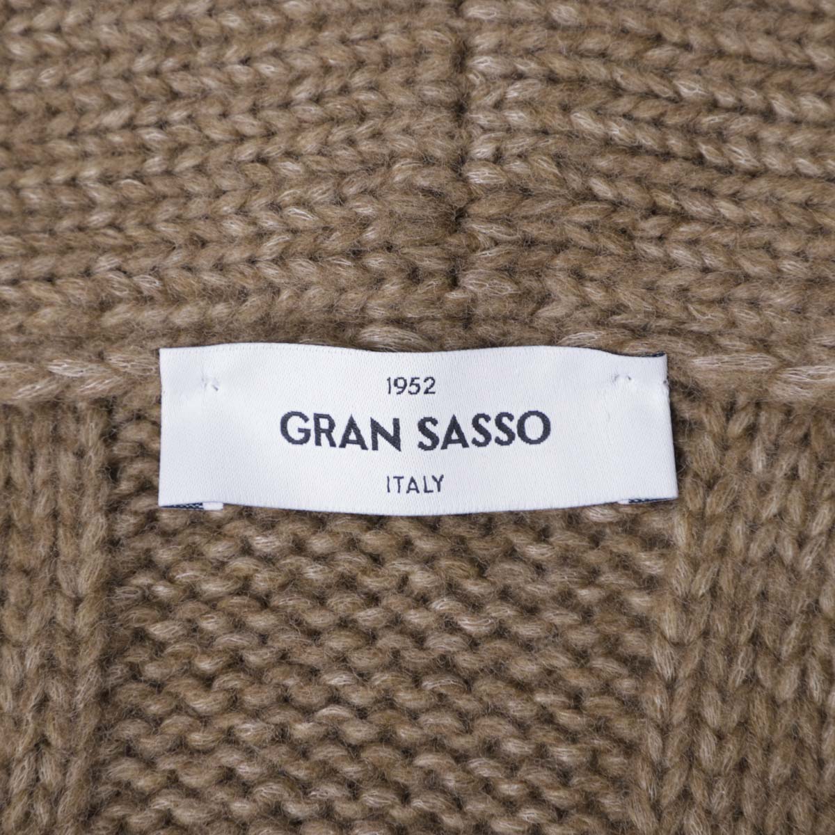 Gran Sasso グランサッソ ショールカラーニットカーディガン【大きい