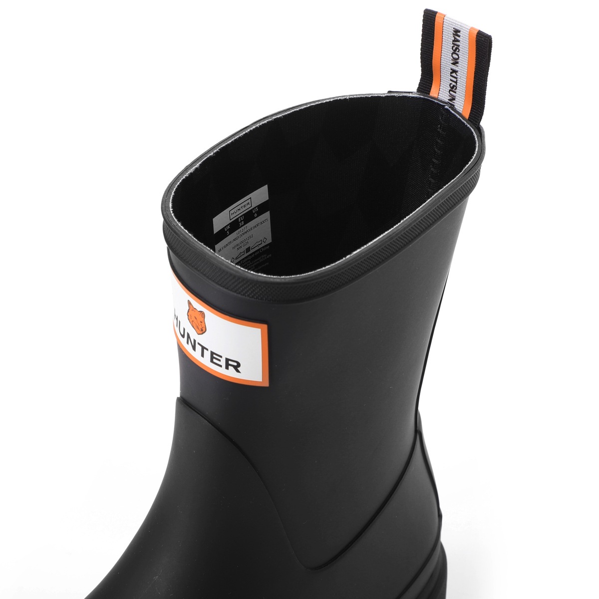 MAISON KITSUNE メゾンキツネ レインブーツ/MAISON KITSUNE x HUNTER TOTE ハンター コラボ ダウンポア ショートブーツ