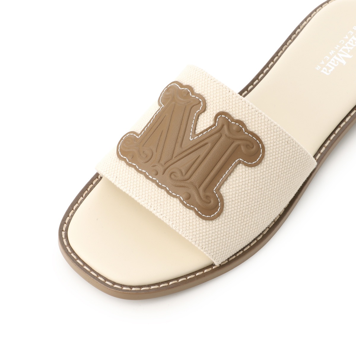 MAX MARA BEACHWEAR マックスマーラ ビーチウェア サンダル/CAUCASO フラットサンダル Mロゴ レディース