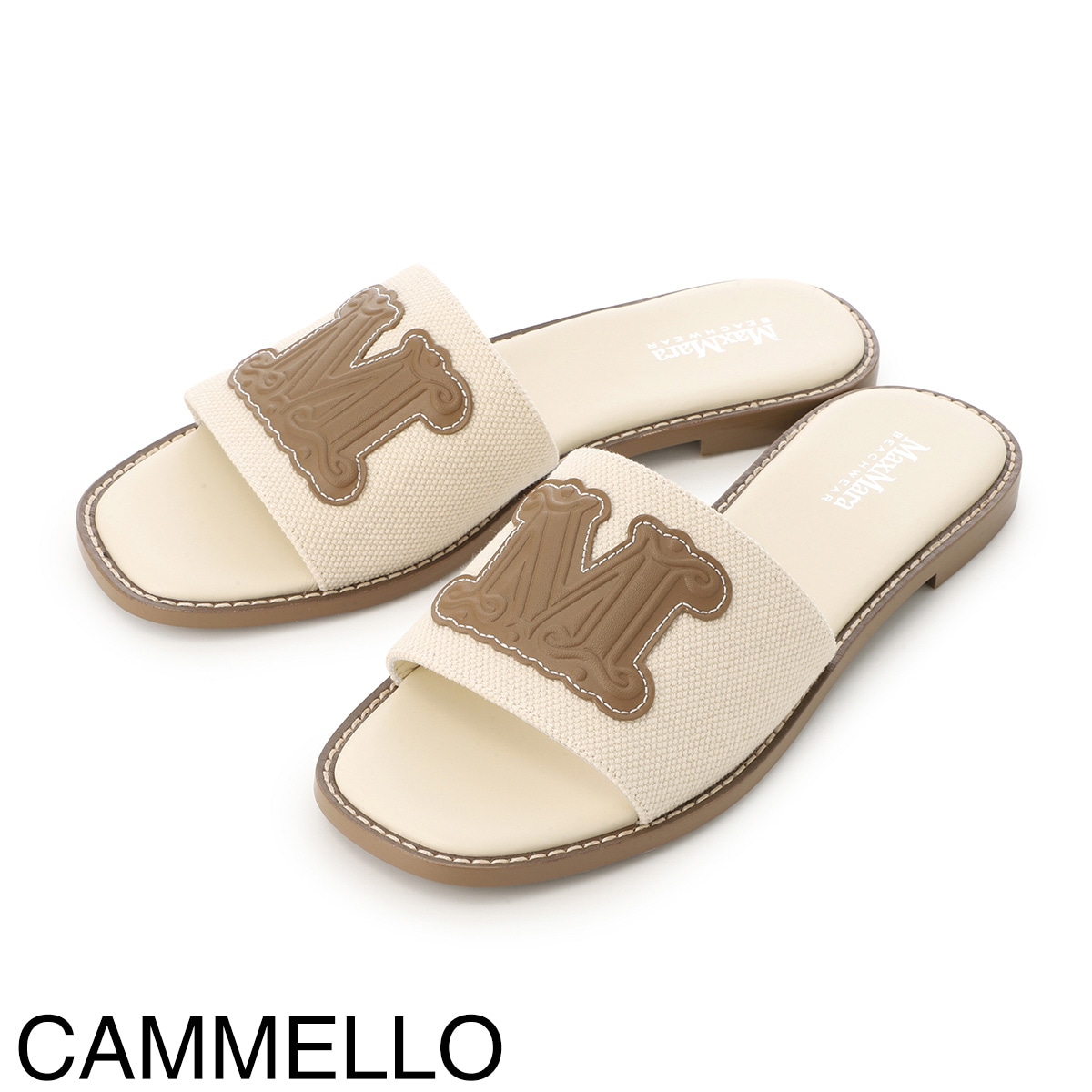 MAX MARA BEACHWEAR マックスマーラ ビーチウェア サンダル/CAUCASO フラットサンダル Mロゴ レディース