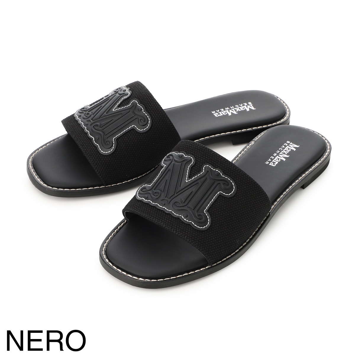 MAX MARA BEACHWEAR マックスマーラ ビーチウェア サンダル/CAUCASO フラットサンダル Mロゴ レディース