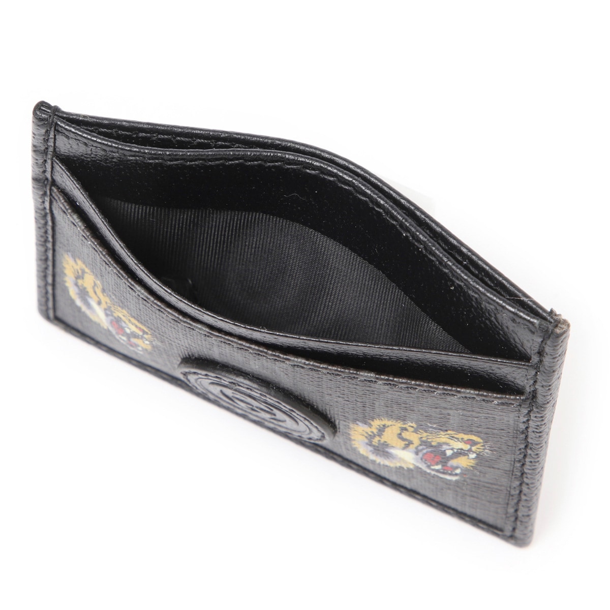 GUCCI グッチ カードケース/CARD CASE WITH TIGER PRINT メンズ