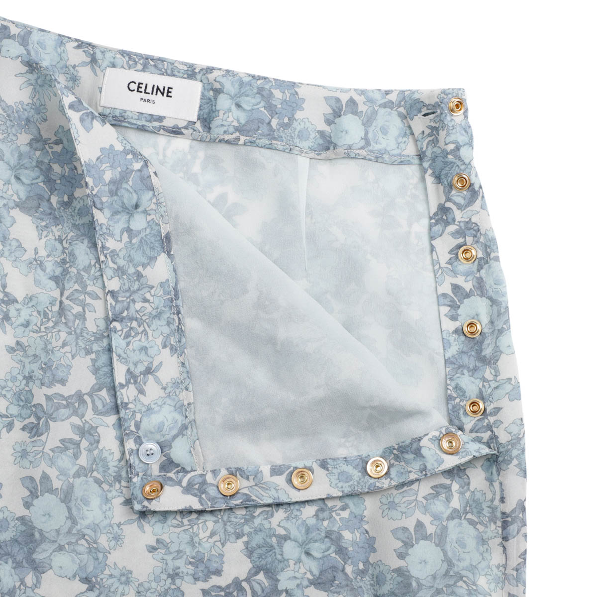 CELINE セリーヌ スカート/JUPE FENTES COTE BOUTONS TRIOMPHE