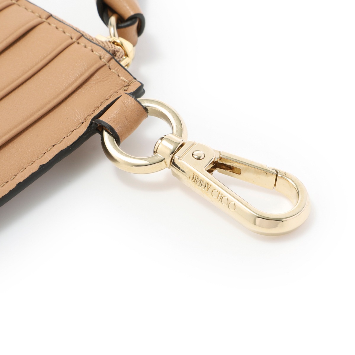 【訳あり】JIMMY CHOO レディース カードケース【国内即発】 コンパクトジップ カードケース | ブラック レザー・カード