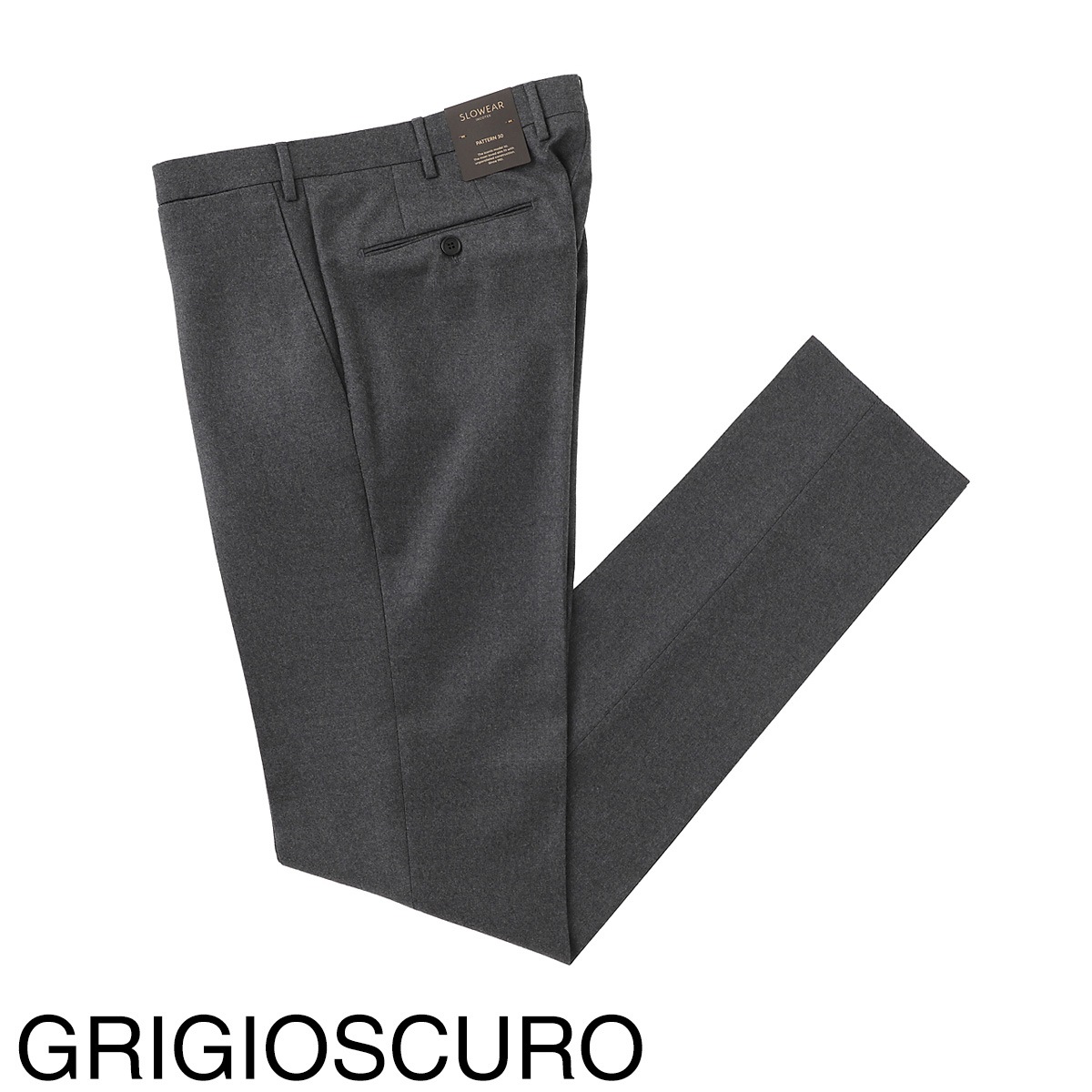 INCOTEX インコテックス ノープリーツ スラックス/ウールパンツ/SLIM