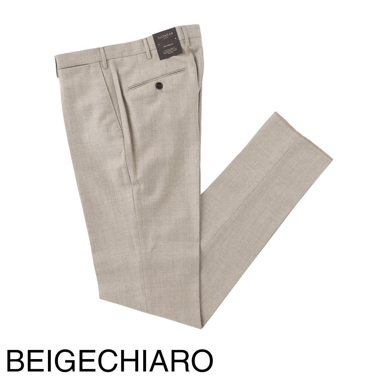 INCOTEX インコテックス ノープリーツ スラックス/ウールパンツ/SLIM