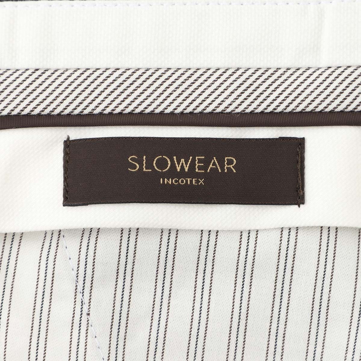 INCOTEX インコテックス ノープリーツ スラックス/ウールパンツ/SLIM