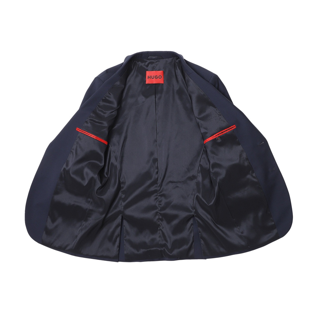 HUGO BOSSヒューゴボス★シルクコットン セットアップ 2Bブラックスーツ HUGO BOSSヒューゴボス☆シルクコットン セットアップ 2B