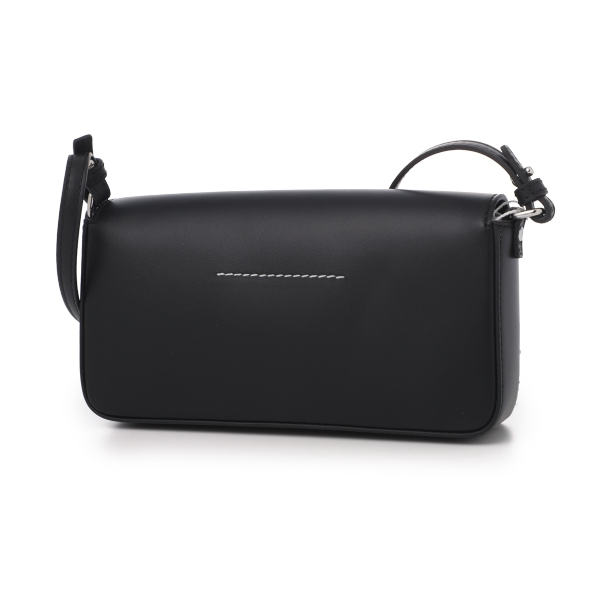 メゾンマルジェラブラック レザー ショルダーバッグ・クラッチバッグoj1 Maison Margiela（メゾンマルジェラ） メゾン マルジェラ スナッチト