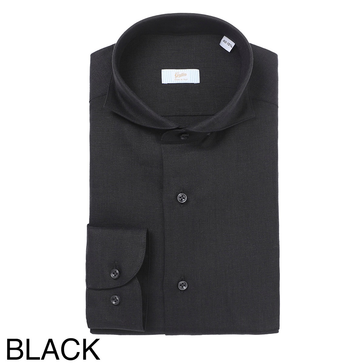 GALLIA ガッリア ホリゾンタルカラー リネンシャツ【大きいサイズあり】 メンズ