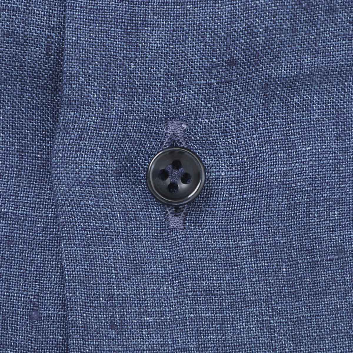 GALLIA ガッリア ホリゾンタルカラー リネンシャツ【大きいサイズあり】 メンズ