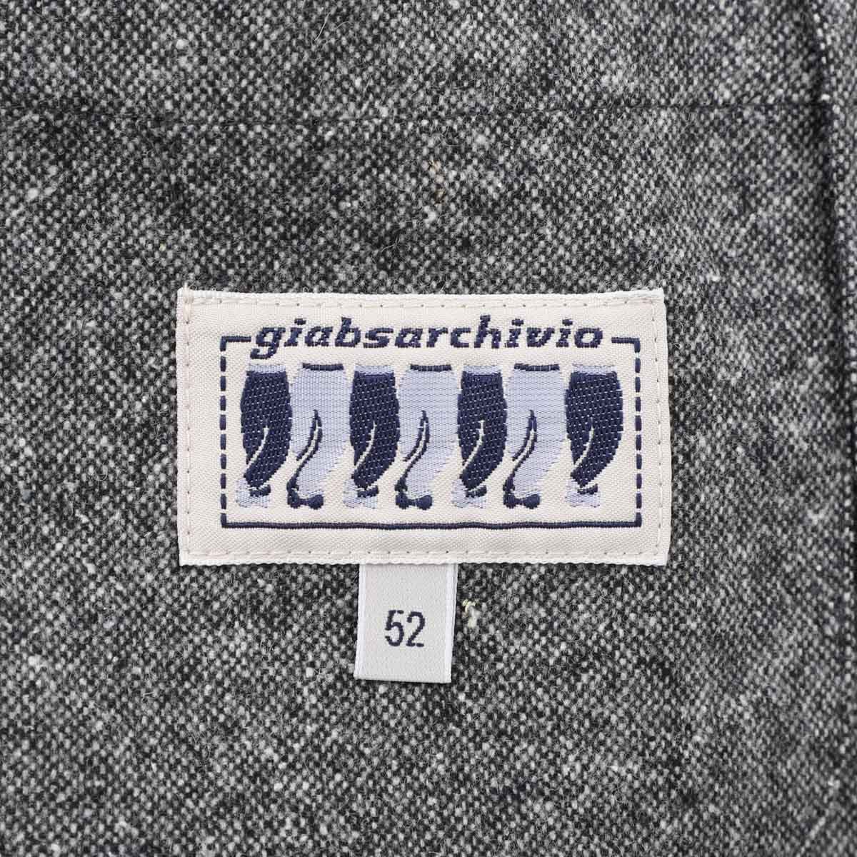 GIAB'S ARCHIVIO ジャブス アルキヴィオ 2つボタン イージージャケット/シングルジャケット/STROZZI/L【大きいサイズあり】 メンズ