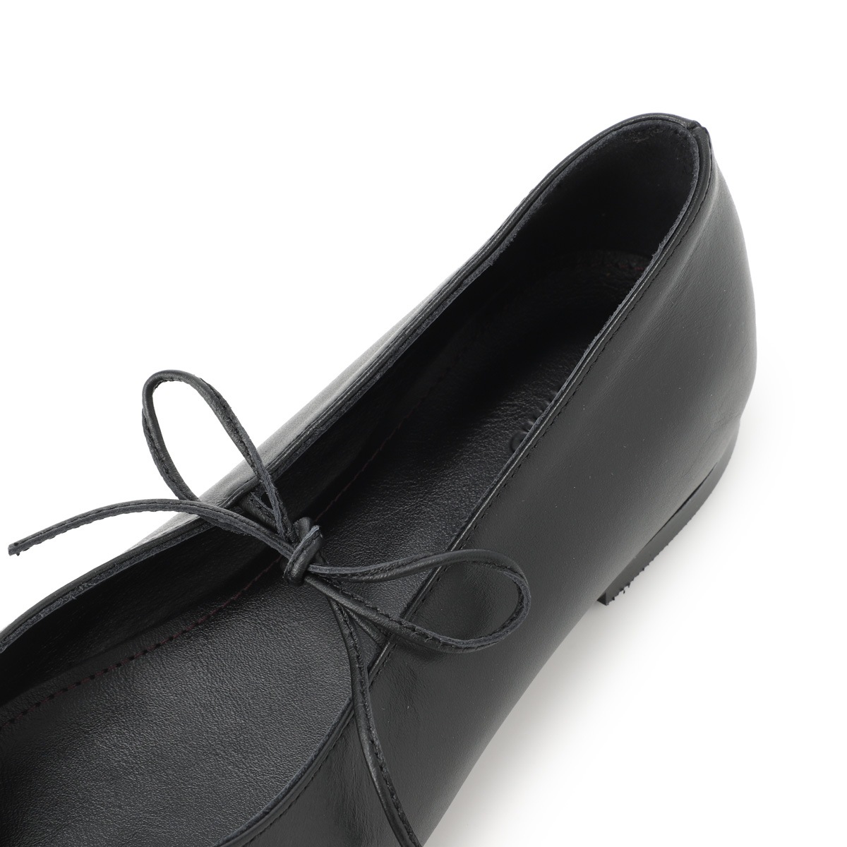 ALOHAS アロハス バレエシューズ/フラットシューズ/Sway Leather Ballet Flats セルフタイリボン スクエアトゥ【大きいサイズあり】 レディース