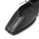 ALOHAS アロハス バレエシューズ/フラットシューズ/Sway Leather Ballet Flats セルフタイリボン スクエアトゥ【大きいサイズあり】 レディース