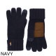 『ネコポス対応(1点まで)』POLO RALPH LAUREN ポロラルフローレン 手袋/グローブ/SIGNATURE MERINO TOUCH GLOVES W/ LEATHER PATCH メンズ