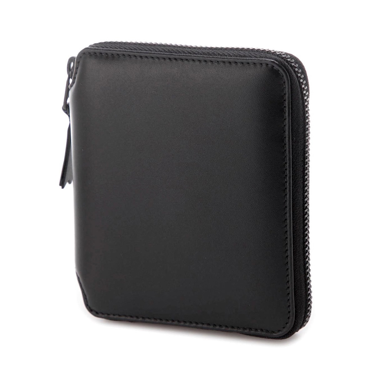 【訳あり】【アウトレット】 COMME des GARCONS コム デ ギャルソン 2つ折り財布 小銭入れ付き/VERY BLACK【返品交換不可】