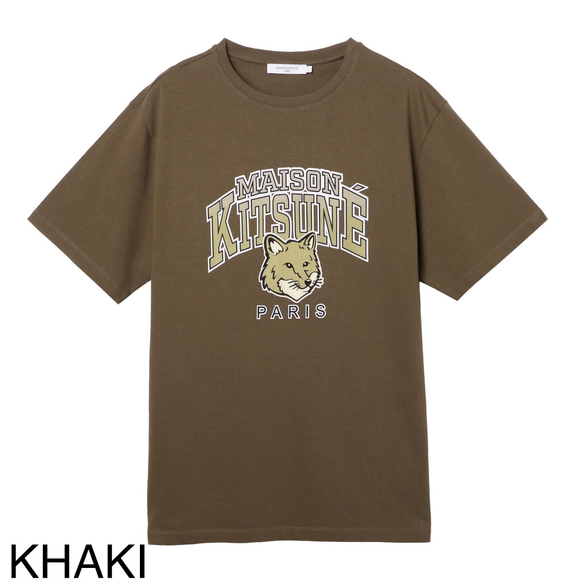MAISON KITSUNE メゾンキツネ クルーネックTシャツ/CAMPUS FOX RELAXED 