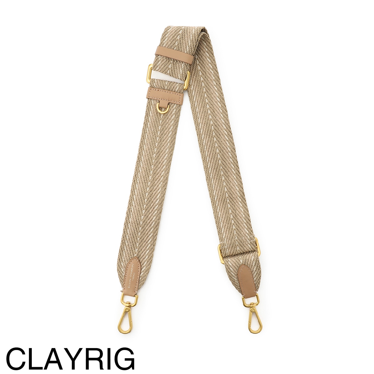新品　ジャンニキアリーニ　ストラップ　カーキ系 GIANNI CHIARINI ジャンニ キアリーニ ショルダーストラップ