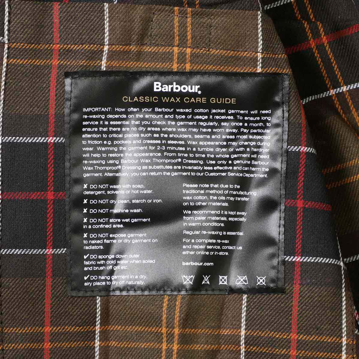 【アウトレット】【ラスト1点】Barbour バブアー ワックスコーティング ジャケット/CLASSIC NORTHUMBRIA WAX JACKET メンズ