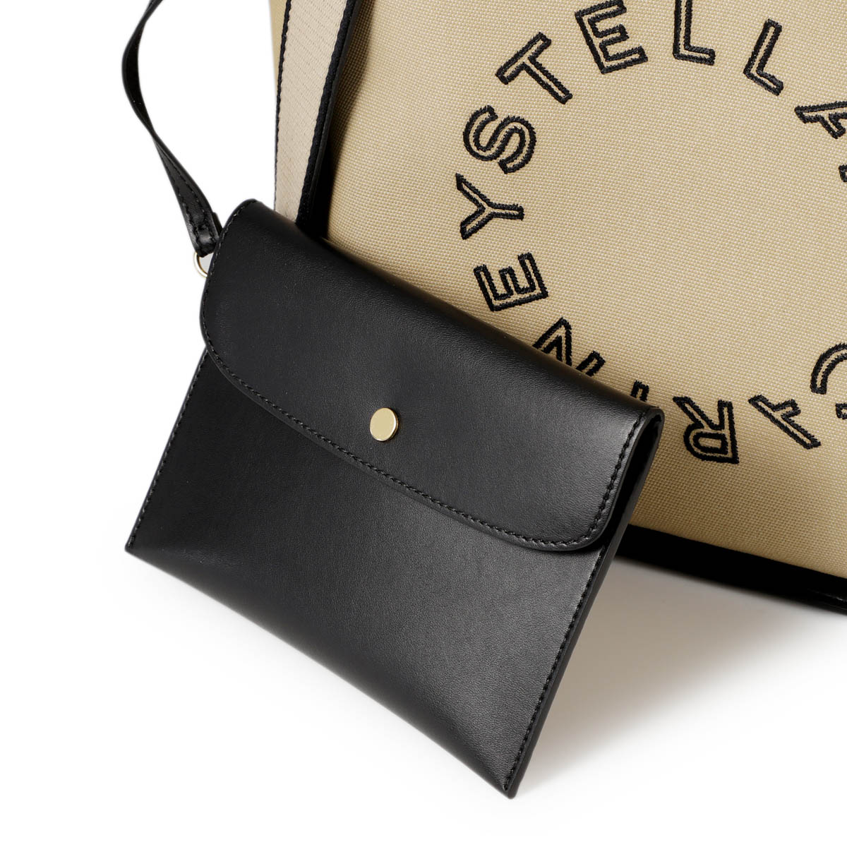【アウトレット】STELLA McCARTNEY ステラマッカートニー トートバッグ 2WAY/ショルダーバッグ/CROSSBODY BAG EMBROIDERED LOGO ON ECO レディース
