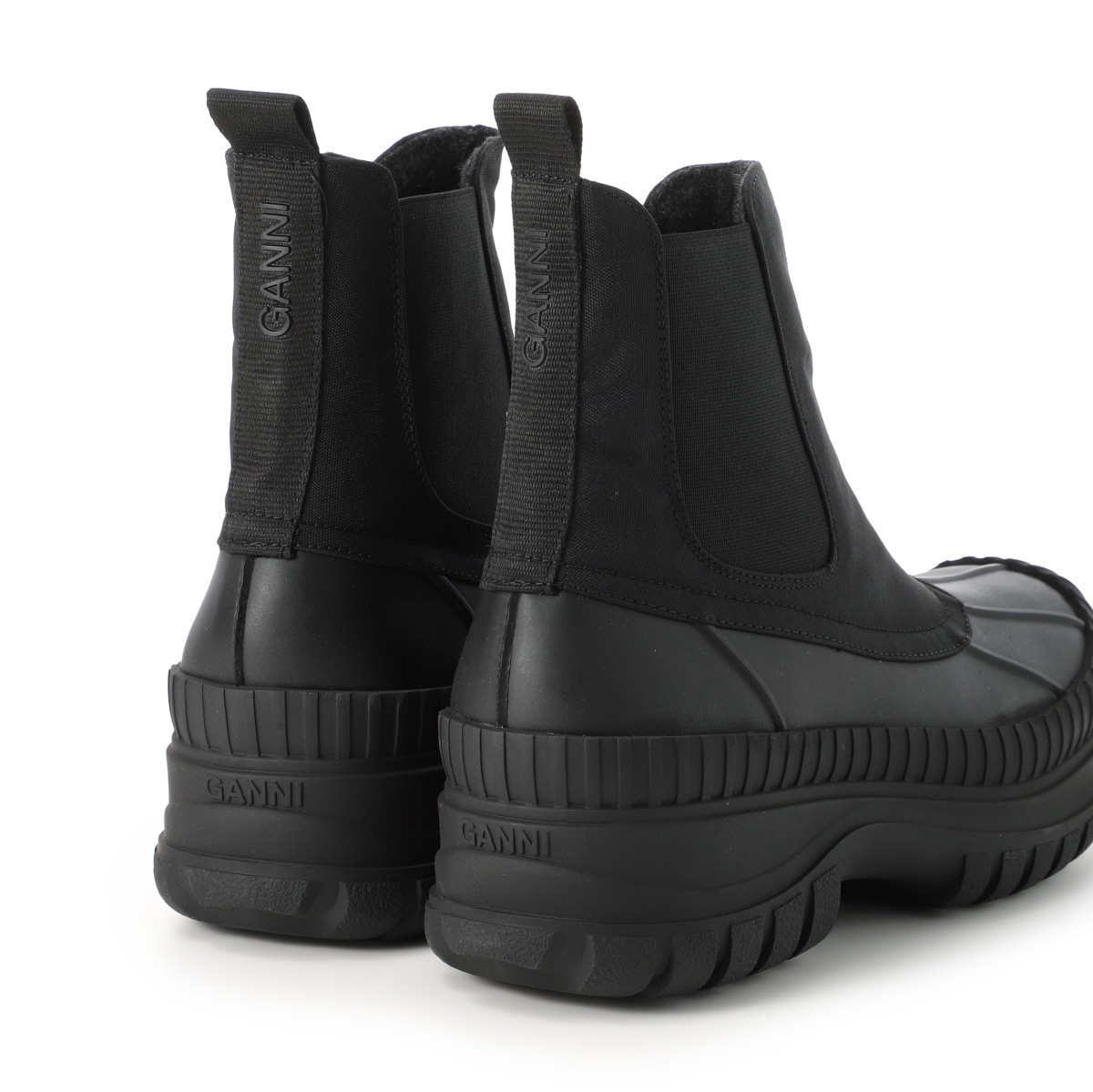 レディース Ganni ガニー ラバー チェルシー ブーツ ブラック 38 レディース Ganni ガニー ラバー チェルシー ブーツ ブラック 38