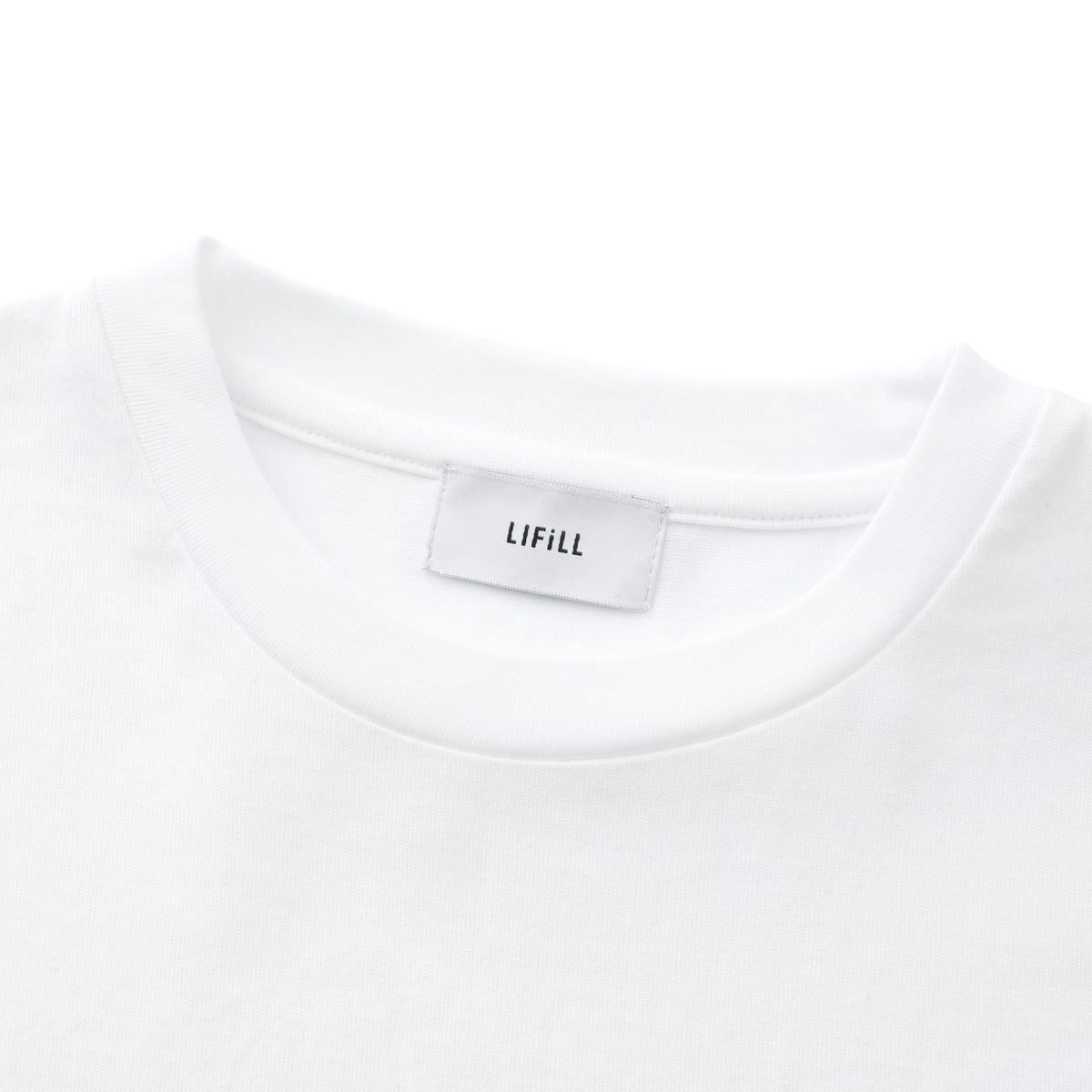『ネコポス対応(1点まで)』LIFiLL リフィル クルーネック 長袖Tシャツ/ロングスリーブTシャツ/COTTONY SIDE SLIT LONGSLEEVE TEE コットニー 天竺 スリット 【国内正規品】