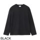 『ネコポス対応(1点まで)』LIFiLL リフィル クルーネック 長袖Tシャツ/ロングスリーブTシャツ/COTTONY SIDE SLIT LONGSLEEVE TEE コットニー 天竺 スリット 【国内正規品】