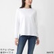『ネコポス対応(1点まで)』LIFiLL リフィル クルーネック 長袖Tシャツ/ロングスリーブTシャツ/COTTONY SIDE SLIT LONGSLEEVE TEE コットニー 天竺 スリット 【国内正規品】