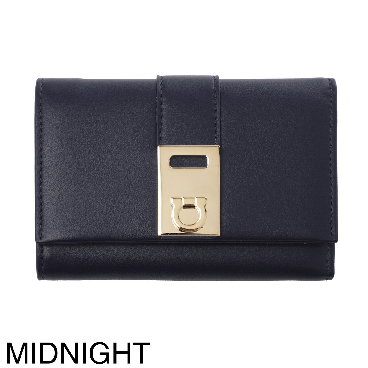FERRAGAMO フェラガモ 3つ折り財布 小銭入れ付き/コンパクト
